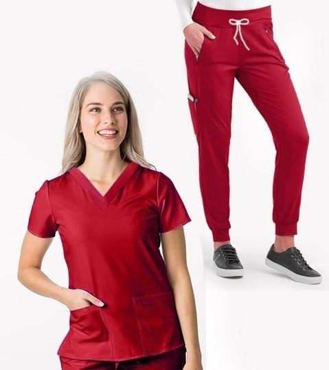 Poplin Scrub Set 6 | Unisex 6-Pocket Medical Scrub | The Scrub Stop